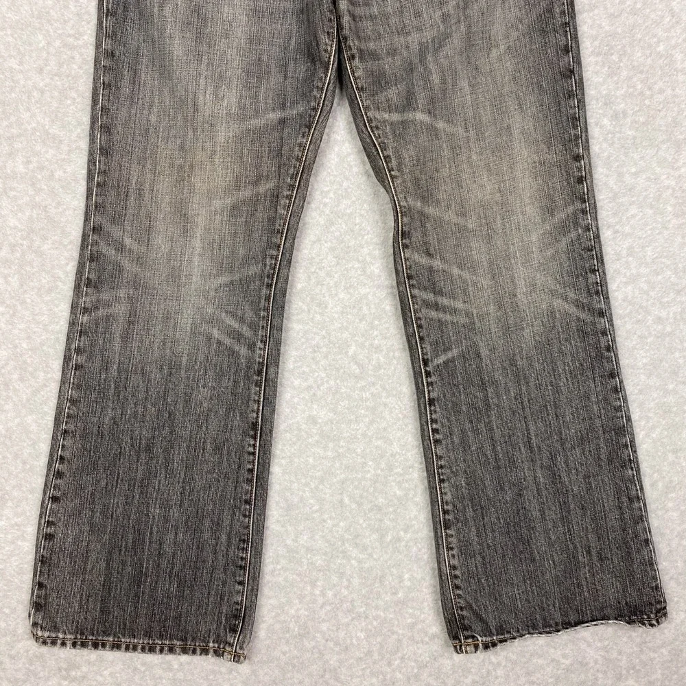 Y2K Gap 1969 Jeans Mens 34x30 Grey Low Rise Boot Fit Japanese Denim Button Fly - Picture 3 of 16